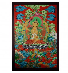 32.5"x23" Manjushri Thangka Painting