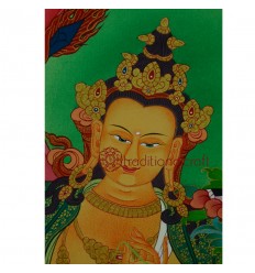 32.5"x23" Manjushri Thangka Painting