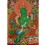 32.75"x22.5" Green Tara Thangka Painting