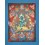 56.25" x 41" Green Tara / Dolma Buddhist Tibetan Thangka/Thanka Painting Nepal
