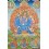 52.25" x 38" Yamantaka / Jigche Tibetan Buddhist Thangka/Thanka Painting Nepal
