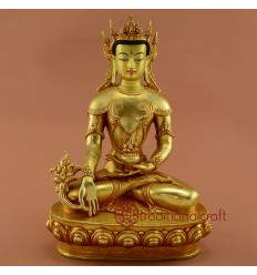 Fine Quality 10.5" Crowned Medicine Buddha Statue