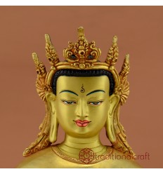 Fine Quality 10.5" Crowned Medicine Buddha Statue
