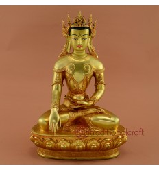 Fine Quality  10.5" Crowned Shakyamuni Buddha Statue
