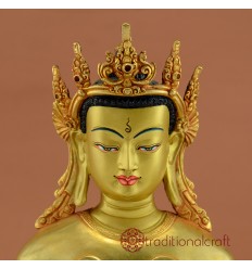 Fine Quality  10.5" Crowned Shakyamuni Buddha Statue