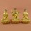 Fine Quality Hand Carved 8" Guru Tsongkhapa Statues Set 