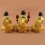 Fine Quality Hand Carved 8" Guru Tsongkhapa Statues Set 