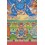 52.25" x 38" Yamantaka / Jigche Tibetan Buddhist Thangka/Thanka Painting Nepal