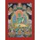 32.5" x 23.5" Green Tara / Dolma Tibetan Buddhist Thangka/Thanka Painting Nepal