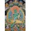 32.5" x 23.5" Green Tara / Dolma Tibetan Buddhist Thangka/Thanka Painting Nepal