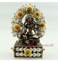 Fine Quality 6.25" Green Tara Statue