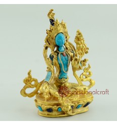 Fine Quality 4" Green Tara Statue