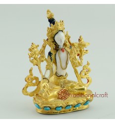 Fine Quality 4" White Tara Statue