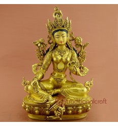 Fine Quality  15" Green Tara Statue