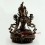 Fine Quality 8.75" Green Tara/Dolma Hand Carved Oxidized Copper Statue From Patan, Nepal