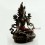 Fine Quality 8.75" Green Tara/Dolma Hand Carved Oxidized Copper Statue From Patan, Nepal