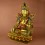 Fine Quality 18" White Tara 24 K Gold Gilded Copper Statue From Patan