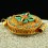 Fine Quality Gold Plated Silver Turquoise Coral Stones Viswa Vajra Ghau Gau Prayer Box Pendant from Patan, Nepal