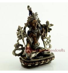 Fine Quality  4" White Tara Statue from Patan, Nepal