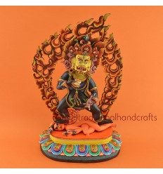 Fine Quality 14" Black Dzambhala Statue