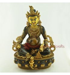 Fine Quality 18" Yellow Dzambhala Statue