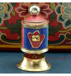 Fine Hand Carved 3.75" Table Top Prayer Wheel