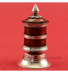 Fine Hand Carved 3.75" Table Top Prayer Wheel.