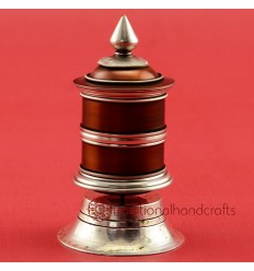 Fine Hand Carved 3.75" Table Top Prayer Wheel.