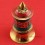 Fine Hand Carved 3.75" Table Top Prayer Wheel