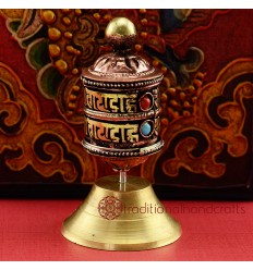 Fine Hand Carved 2.75" Table Top Prayer Wheel.