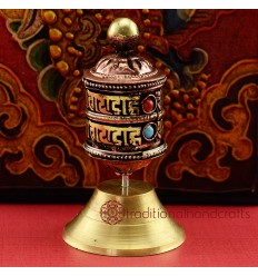 Fine Hand Carved 2.75" Table Top Prayer Wheel.