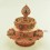 Tibetan Buddhist 12" Silver Plated Siko Design Copper Mandala Set from Patan Nepal.