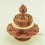 Tibetan Buddhist 12" Silver Plated Siko Design Copper Mandala Set from Patan Nepal.