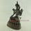 Fine Hand Carved 14" White Tara/Dolkar Oxidized Copper Statue