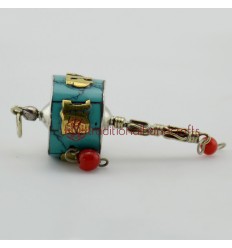 Fine Quality 45 mm Hand Held Prayer Wheel Pendant 