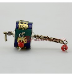 Fine Quality 45 mm Hand Held Prayer Wheel Pendant