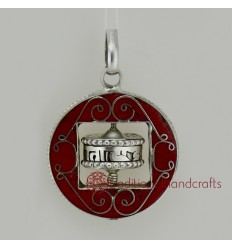 Fine Quality  44 mm Wall Hanging Prayer Wheel Pendant