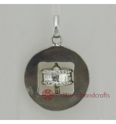 Fine Quality  44 mm Wall Hanging Prayer Wheel Pendant