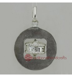 Fine Quality  42 mm Wall Hanging Prayer Wheel Pendant 