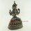 Fine Quality 13.75" Chenrezig Avalokiteshvara Oxidized Copper Alloy Statue Patan
