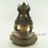 Fine Quality Oxidized Copper Alloy 10" Crowned Shakyamuni Buddha Statue from Patan, Nepal