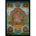 32.5"x22.5" Kurukulla Thangka Painting