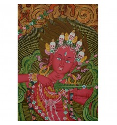 32.5"x22.5" Kurukulla Thangka Painting