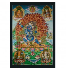 33.25"x23" Vajrapani Thangka