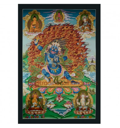 33.25"x23" Vajrapani Thangka