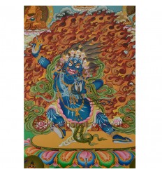 33.25"x23" Vajrapani Thangka