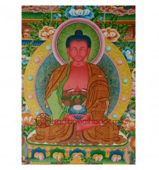 42.5"x30.5" Pure Land Amitabha Buddha Thangka 