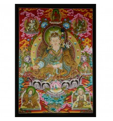 42.5"x30.75" Guru Padmasambhava Thangka