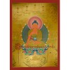 42.5"x31"  Gold Shakyamuni Buddha Thangka Painting