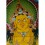 42.25"x29" Yellow Jambhala Thankga Painting